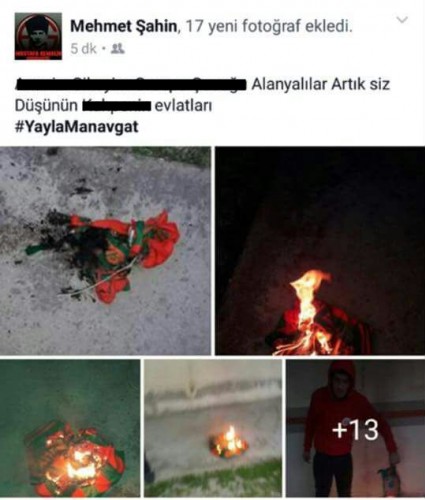 Sosyal Medya da Manavagat taraftarları adeta Alanya'ya savaş açtılar. Küfür ve hakaret içeren mesajlar paylaştılar.