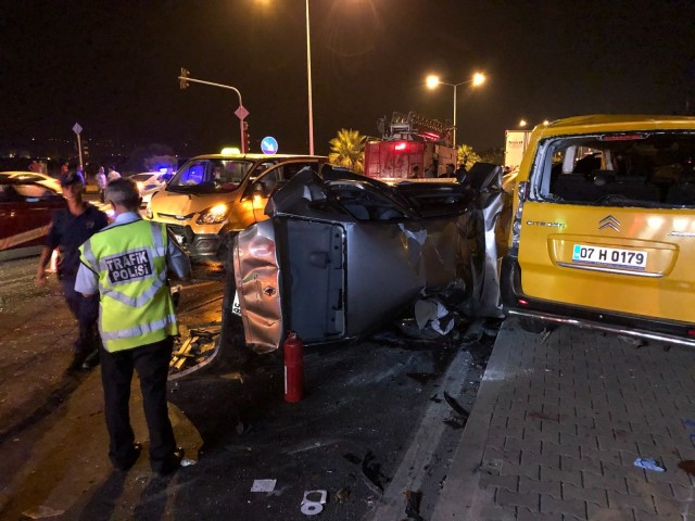 İşte Alanya'daki korkunç kazanın fotoğrafları