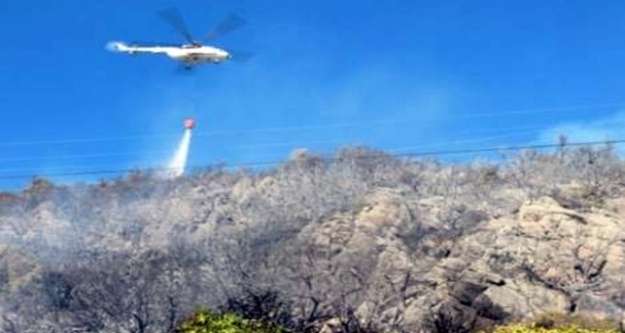 ALANYA'DA KORKUTAN YANGIN