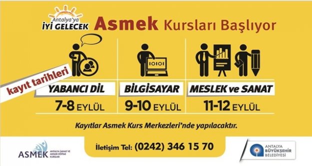 ASMEK KAYITLARI BAŞLADI