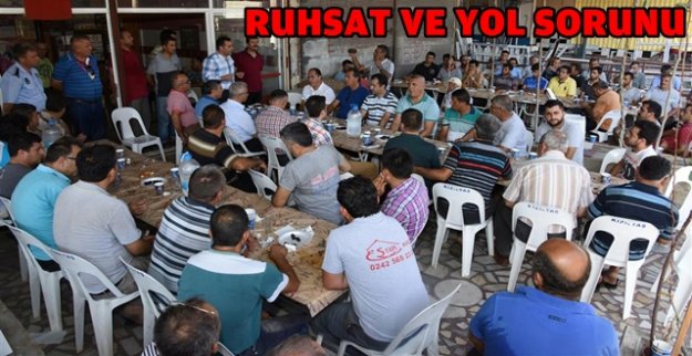 YÜCEL ESNAFIN SORUNLARINI DİNLEDİ