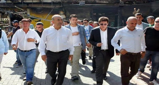 ÇAVUŞOĞLU YANGIN YERİNDE