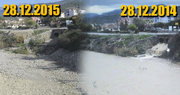 İŞTE ALANYA'DA KURAKLIĞIN BELGESİ