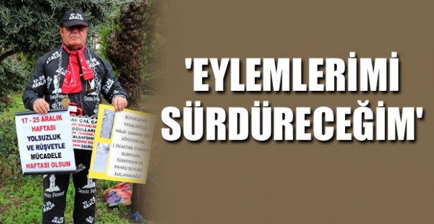 VÜCUDUNA ZİNCİR SARIP EYLEM YAPTI