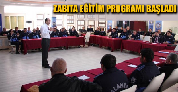 ZABITA EĞİTİM PROGRAMI BAŞLADI
