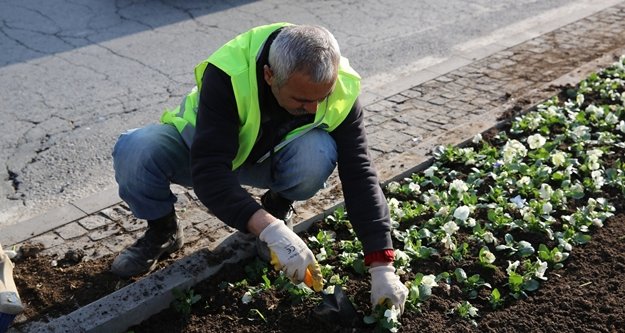 BÜYÜKŞEHİR'DEN 2 MİLYON ÇİÇEK