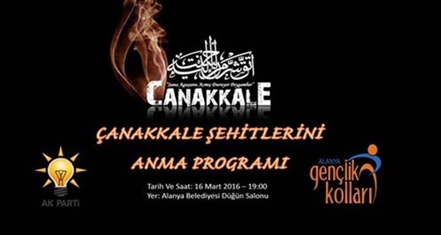 AK PARTİ ÇANAKKALE ŞEHİTLERİNİ ANIYOR