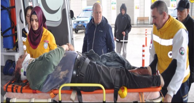 ALANYALI GAZETECİ KAZA YAPTI