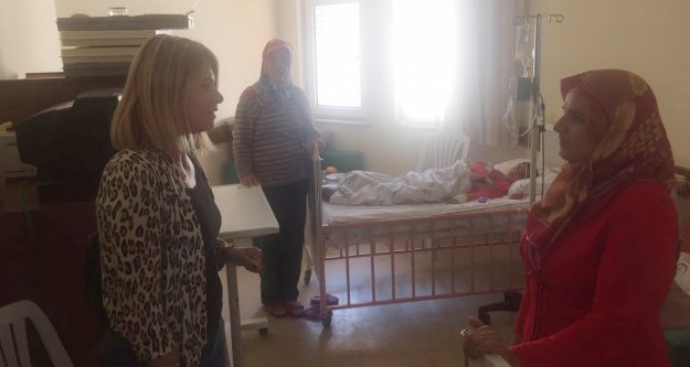 CHP'LİLER HASTA ÇOCUKLARI ZİYARET ETTİ