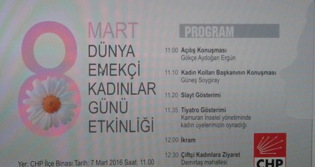 CHP'Lİ KADINLARDAN TİYATROLU KUTLAMA