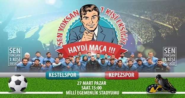 KESTESPOR MAÇI'NIN SAATİNDE DEĞİŞİKLİK