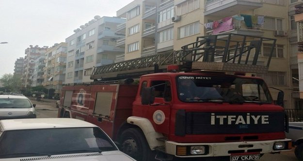 YEMEĞİ OCAKTA UNUTTU, İTFAİYE HAREKETE GEÇTİ