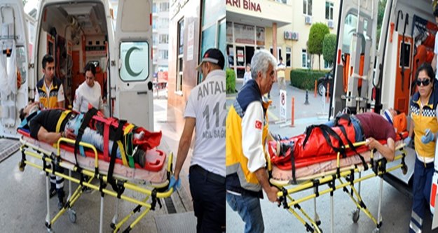 ALANYA'DA MOTOSİKLET KAZASI: 2 YARALI