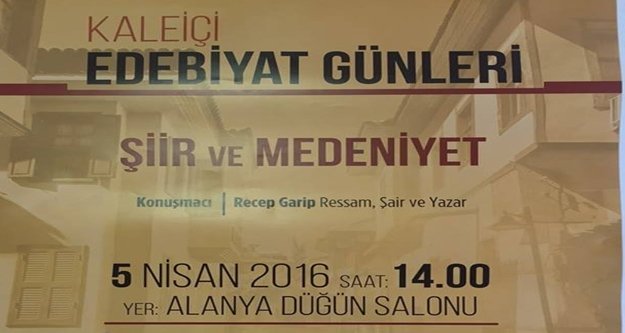 KALEİÇİ EDEBİYAT GÜNLERİ ALANYA'DA