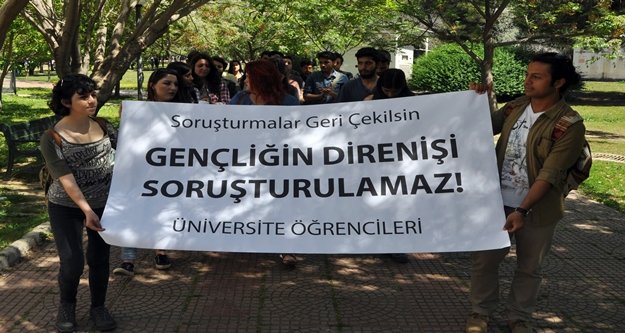 ÜNİVERSİTEDE 'SORUŞTURMA' EYLEMİ