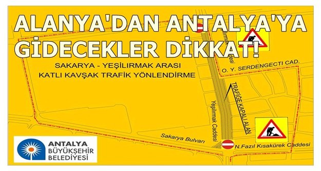 İKİ KAVŞAK 60 GÜN TRAFİĞE KAPALI