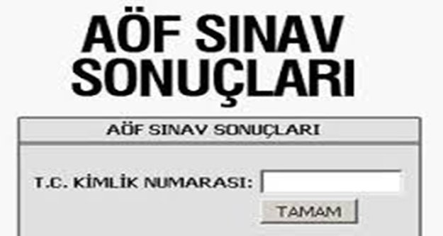 AÇIK ÖĞRETİM FAKÜLTESİ SINAV SONUÇLARI AÇIKLANDI