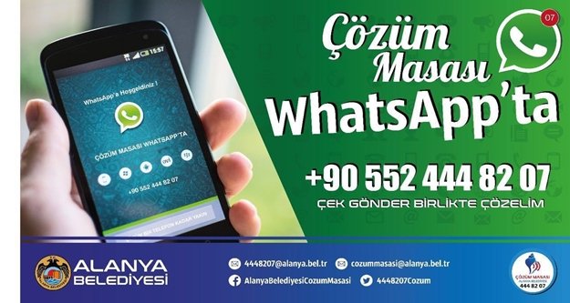 BELEDİYE'DEN WHATSAPP'LI ÇÖZÜM