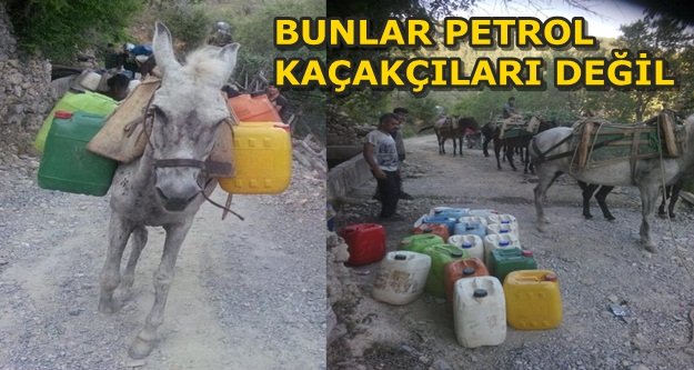 KATIR SIRTINDA İÇME SUYU TAŞIYORLAR