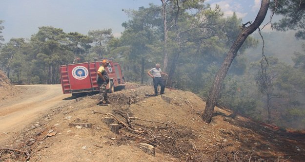 ANTALYA'DA KORKUTAN YANGIN