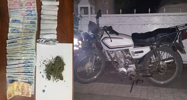 ÇALINTI MOTORLA UYUŞTURUCU SATIŞI