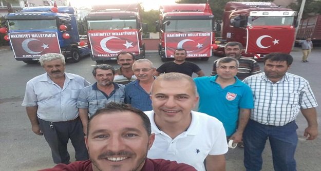 DARBE GİRİŞİMİNE KONVOYLU TEPKİ