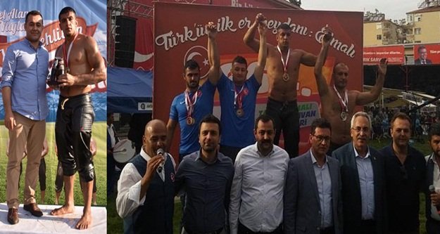 YÜCEL’İN PEHLİVANI ELMALI’DA TARİH YAZDI