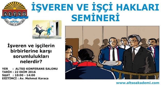 ALTSO seminerleri devam ediyor