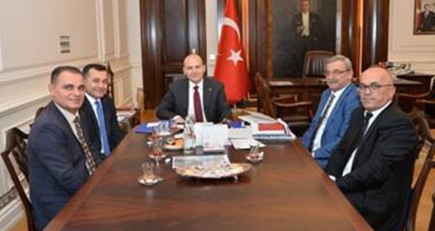 Yücel'den Soylu'ya hayırlı olsun ziyareti