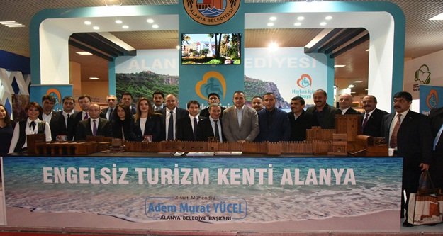 Alanya standına akın ettiler