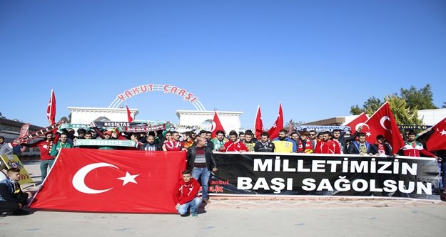 AÜ taraftar gruplarından terör protestosu