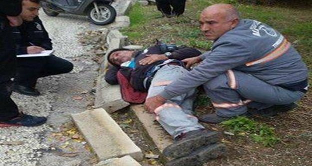 Belediye işçisine bıçaklı saldırı