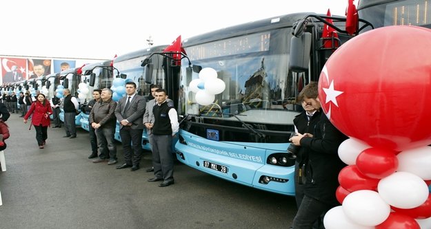 Büyükşehir’den yeni yılda 50 otobüs