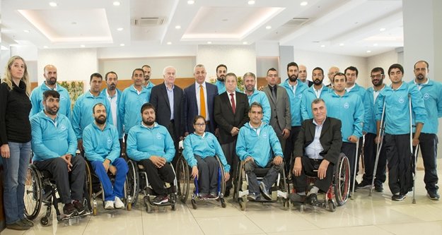 Engel tanımayan sporcular ASAT’ta ağırlandı