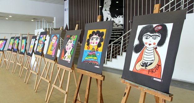 Özel çocuklardan özel sergi