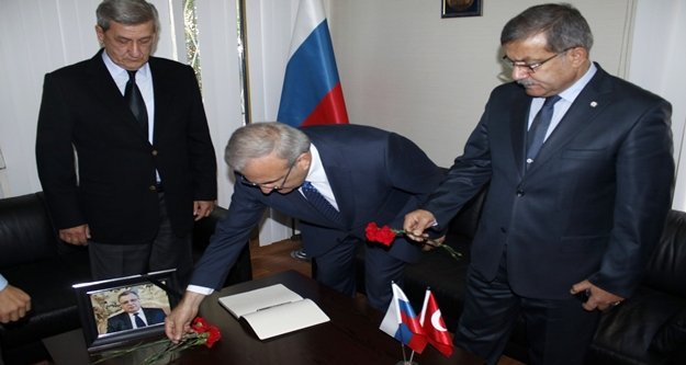 Rus Başkonsolosluğuna taziye ziyareti