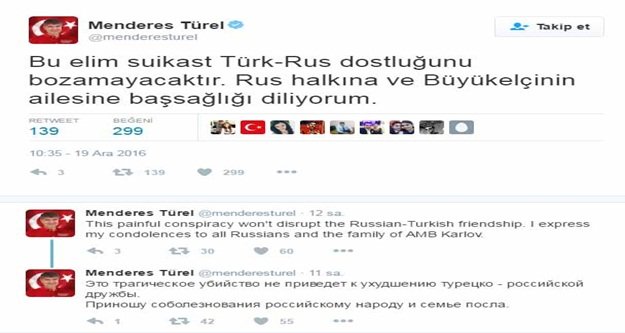 Türel’den 3 ayrı dilde baş sağlığı mesajı