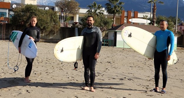 Alanya'da sörf keyfi
