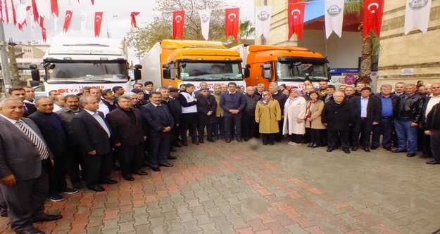 Halep’e 3 TIR dolusu yardım yola çıktı