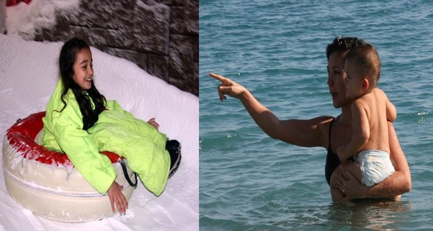 Kar ve deniz keyfi bir arada!