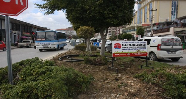 Alanya Belediyesi'nden tasarruflu sulama sistemi