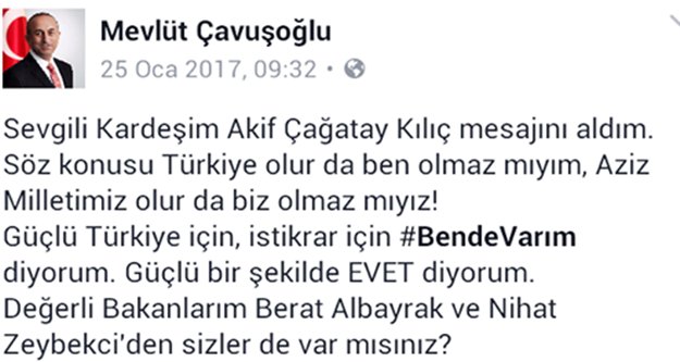 Videolu 'Evet' kampanyasına Alanya'dan destek