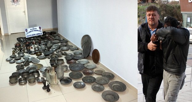 Antikacıdan çaldı, hurdacıya sattı