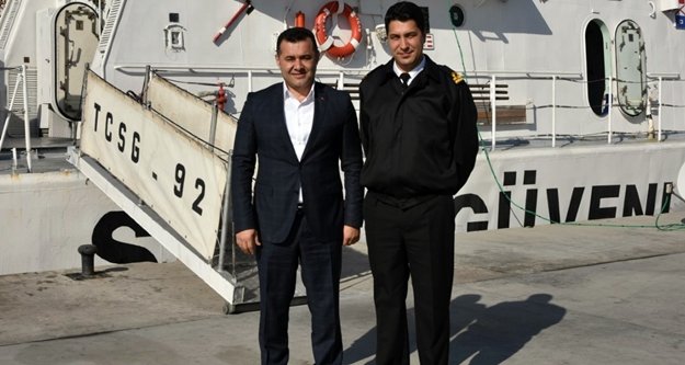 Başkan Yücel'den yüzbaşı ziyareti