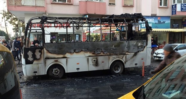 Otel servisi yandı personel ölümden döndü