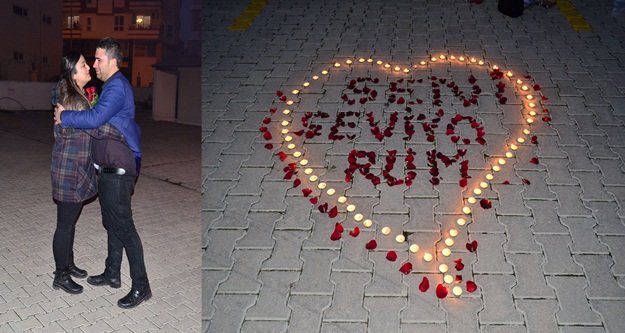 Sürpriz evlilik teklifi karakolda son buldu