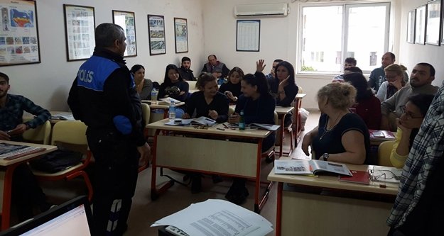 Alanya polisinden suçtan korunma semineri