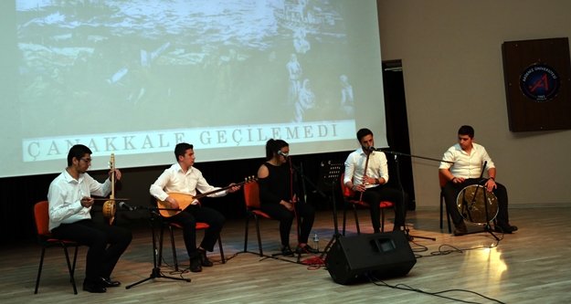 AÜ'de şehitlerimiz anıldı