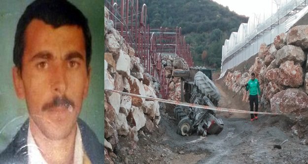 Beton yüklü traktörün altında kalan sürücü öldü