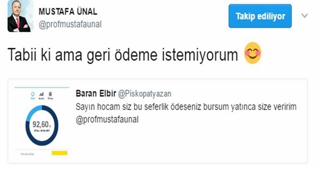 Telefon faturasını rektöre ödetti